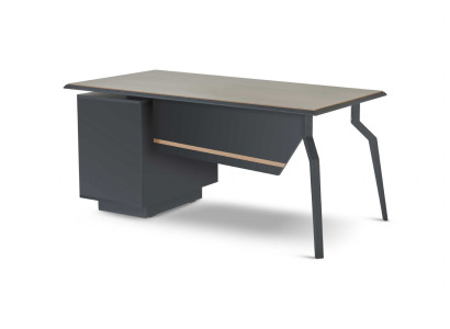 Schwarz-Brauner Schreibtisch Holztische Arbeitszimmer Moderne Möbel