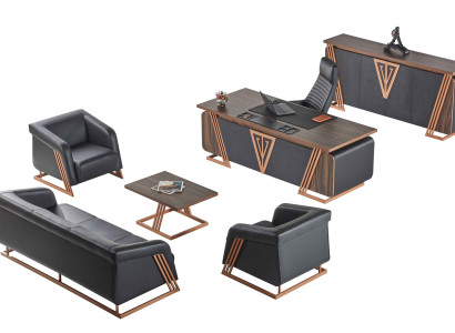 Büroeinrichtung Schreibtisch Bürostuhl Sideboard Sofagarnituren Couchtisch