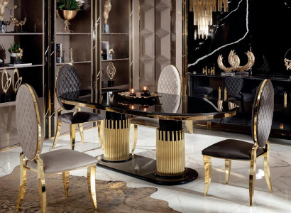 Esszimmer Set 5tlg Esstisch 4x Stühle Garnitur Lehnstühle Modern Erwachsene Neu