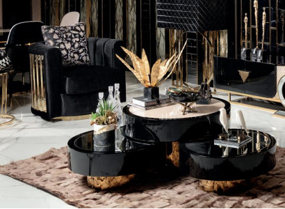 2tlg Sessel Couchtisch Esszimmer Holz Luxus Stuhl Braun Wohnzimmer Möbel neu