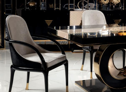 Stühl Beige Wohnzimmer Esszimmer Polyester Garnitur Küche Schwarz Modern Neu