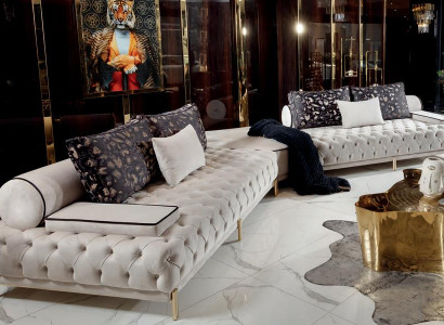 Esksofa Wohnzimmer Stoff Textil Holz Modern Sofa Mehr als 6 Polster Couch Luxus