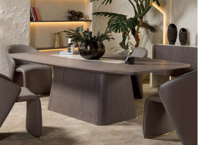 Esstisch Esszimmer Luxus Küchenmöbel Elegantes Dekor Modern Helles Holz Lux Neu