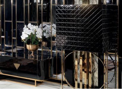 Vitrine Wohnzimmer Modern Luxus Edelstahl Holz Schrank Designer Bar Schränke Neu