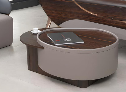 Couchtisch Braun Luxus Couchtische Holz Design Elegantes Büro 100 cm Neu