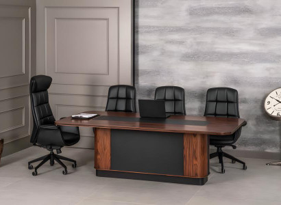 Besprechungstisch Konferenztisch Seminar Tisch Schulungsraum 4x Stühle 5tlg. Neu