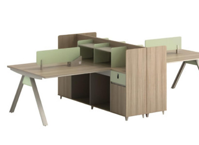 Schreibtisch Co Working Tisch Teambürotisch Gemeinschaftsschreibtisch 4 Personen