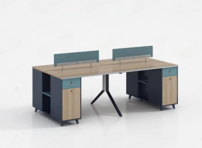 Schreibtisch Teambürotisch Tisch Co Working Gemeinschaftsschreibtisch 4 Personen