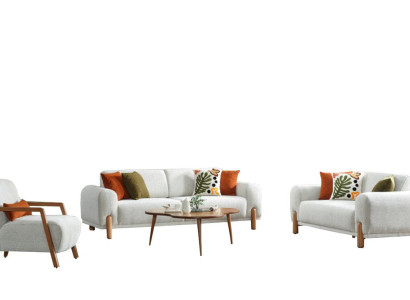 Sofa-Set Sitzgarnitur Wohnzimmergarnitur Polstergarnitur Couch Wohnlandschaft