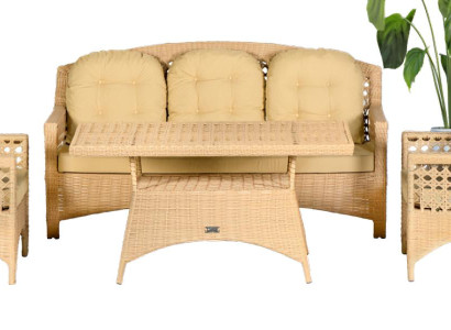 GartenMöbel Set4tlg Sofagarnitur Terrasse Sofa Couchtisch Benutzerfreundlichkeit