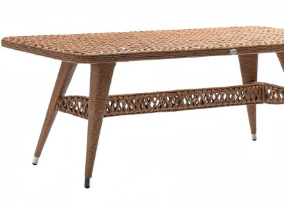 Couchtisch Rattan Luxus Hochwertig Moderner Rechteckig stilvoll Kaffeetisch