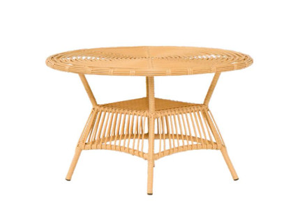 Esstisch Garten Möbel Veranda Terrasse Balkon Luxus Design Garnitur Modern Beige