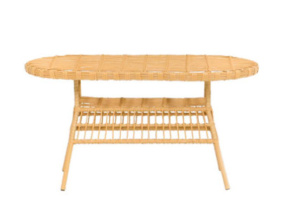 Esstisch GartenMöbel Rattan Terrasse Balkon Luxus Design Modern Hochwertiges Lux