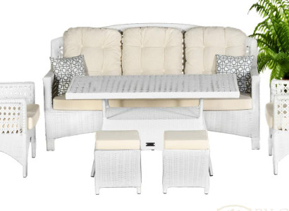 Eleganz GartenMöbel Sofa Sessel Couchtisch Vielseitigkeit Pflegeleichtigkeit