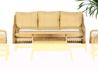 SetGarten 4tlg Eleganz Sofa Sessel Couchtisch Vielseitigkeit Exzellenz Ästhetik