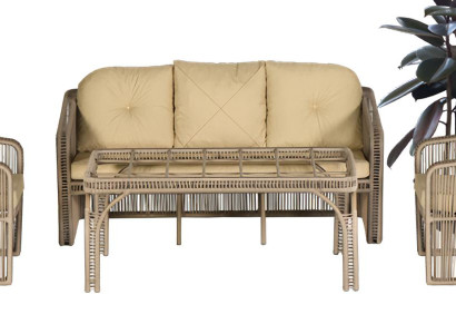 GartenSet 4tlg SofaSessel Couchtisch Vielseitigkeit Pflegeleichtigkeit Exzellenz