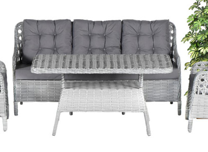 Garten 4tlg Sofa Sessel Couchtisch Vielseitigkeit Pflegeleichtigkeit Raffinesse