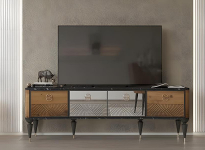 Sideboard RTV Lowboard TV Ständer Holz Tisch Wohnzimmer