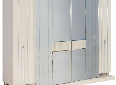 Holzschrank Kleiderschrank Schrank Schlafzimmerschrank Beige Holz