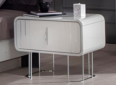 Nachttisch Nachtschränkchen Nachtschrank Weiß Holz Design Schrank