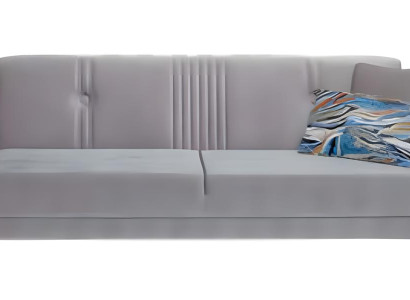 Schlafsofa Polstersofa Dreisitzer Sofa 3 Sitzer Stoffsofa Couch Grau