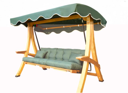 Robuste Beige Gartenschaukel Gartenpendelstuhl Edler Gartenhängesessel Neu