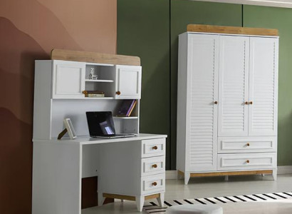 Schreibtisch Kleiderschrank Schlafzimmer Kombination für das Kinderzimmer