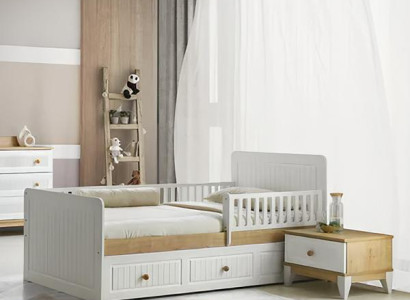 Bett + Nachttisch Schlafzimmer Jugendzimmer Kinderzimmer Set Möbel Schwarz 2tlg.