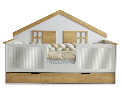Kinderzimmermöbel Bettrahmen Modern Kinderbett Bett Kinderzimmer Holz neu