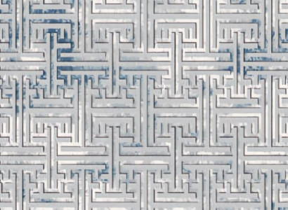 Wohnzimmerteppich Teppich Bodenteppich Kurzflor Geometrisches Muster Blau