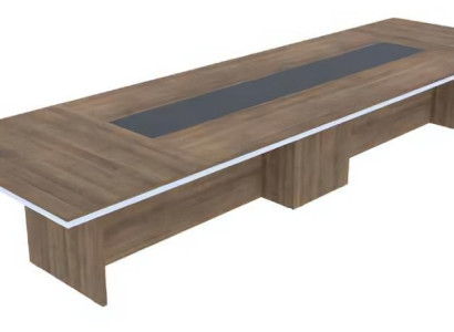 Konferenztisch Meetingtisch Schreibtisch groß Grauholz Arbeitsumgebung