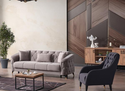 Sofa Polstergarnitur Sitzgarnitur Wohnlandschaft Couch Sitzgarnitur Lounge 2+1