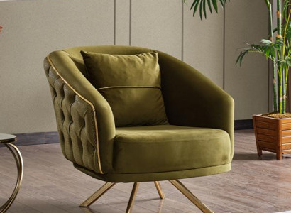 Sessel Design Couch Sofa Relax Hochwertig Textil Polster Sitzer Luxus Grün