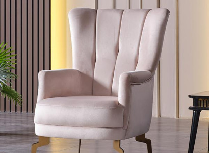Sessel Design Couch Relax Hochwertig Textil Polster Sitzer Luxus Beige Modern