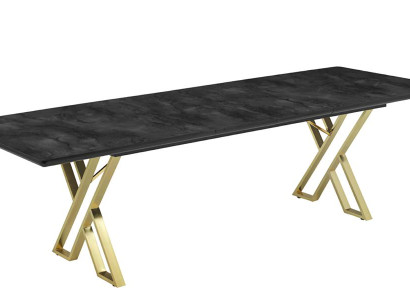 Esstisch Ausziehbar Esszimmertisch Essecke Esszimmermöbel Tisch Metall Schwarz