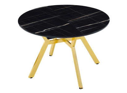 Esstisch Rund Esszimmertisch Essecke Esszimmermöbel Tisch Schwarz Modern