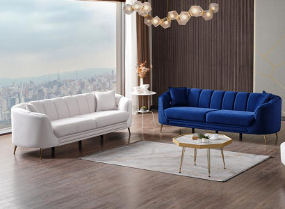 Wohnzimmer 2x 3-Sitzer Sofas Luxus Polster Couchen Hochwertig Sitzmöbel