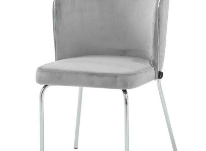 Luxus Esszimmerstuhl Stuhl Sessel Sitzer 1 Sitz Clubsessel Stoff Esszimmer Grau