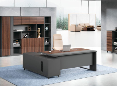 Exklusiver L-Form Schreibtisch Designer Büromöbel Arbeitszimmer Tisch