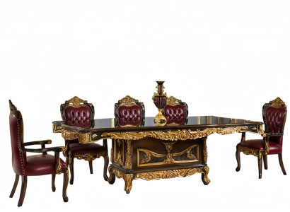 Besprechungstisch Chesterfield 4x Sessel Büroeinrichtung Meeting Konferenz Tisch