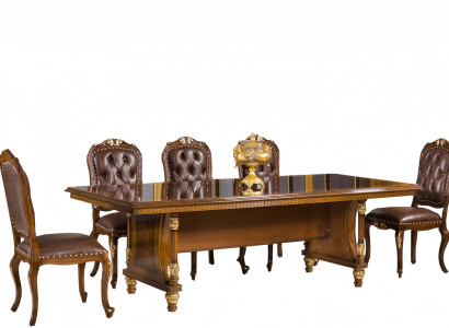 Besprechungstisch Garnitur Esszimmer Büro Sessel Einrichtung Komplett Set