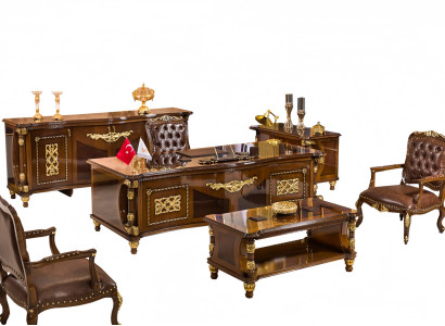 Luxus Möbel Arbeitszimmer Büroeinrichtung Office Büro Set Klassisch 6tlg.