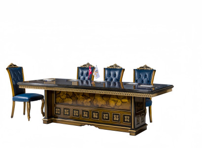 Garnitur Gruppe Esstisch Büro Einrichtung Komplettes Set  Essgarnitur 5tlg