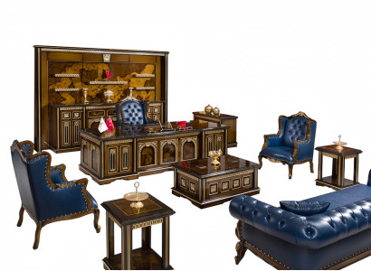 Büroeinrichtung Komplett Schreibtisch Sofas Sessel Stauraum Arbeitszimmer 10tlg