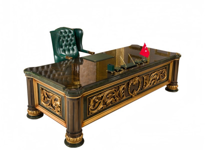 Arbeitszimmer Schreibtisch Chefsessel Art déco Arbeitszimmer Exquisit Luxus