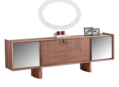 Konsole mit Spiegel Konsolentisch Sideboard-Konsole Schminktisch Ablagetisch