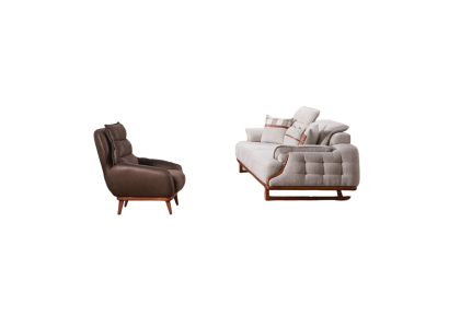 Sofa Polstergarnitur Wohnzimmer Garnitur Sessel Couchgarnitur Polsterset Couch