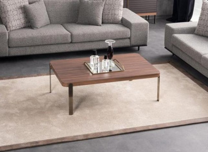 Wohnzimmertisch Beistelltisch Couchtisch Kaffeetisch Edelstahl Holz Gold