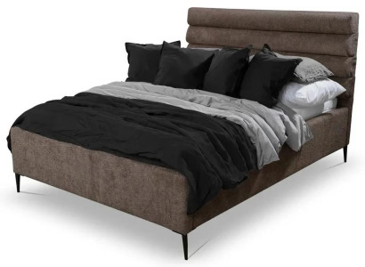 Bett Doppelbett Schlafzimmer 180сm Matratze Braun moderner Stil Hochwertig