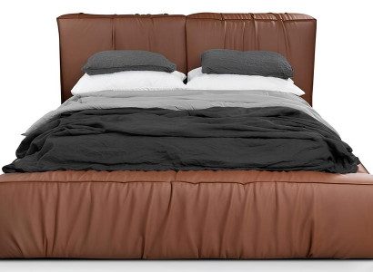 Schlafzimmer Bett Doppelbett 180сm Matratze Braun moderner Stil Hochwertig